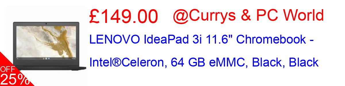 25% OFF, LENOVO IdeaPad 3i 11.6