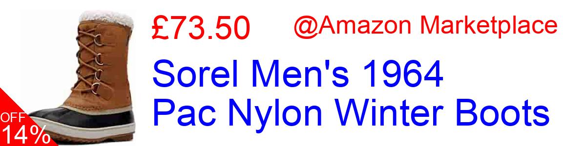 16% OFF, Sorel Men's 1964 Pac Nylon Winter Boots £79.76@Amazon Marketplace