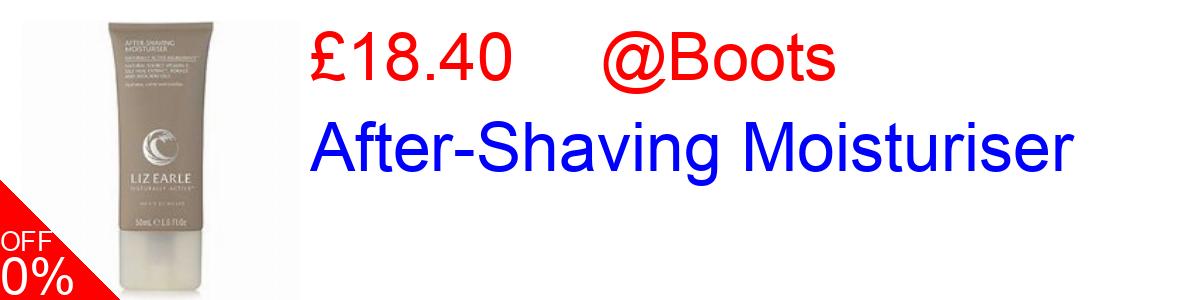 20% OFF, After-Shaving Moisturiser £18.40@Boots