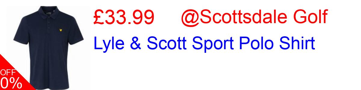 32% OFF, Lyle & Scott Sport Polo Shirt £33.99@Scottsdale Golf