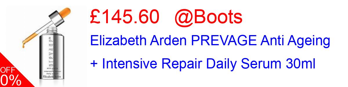 20% OFF, Elizabeth Arden PREVAGE Anti Ageing + Intensive Repair Daily Serum 30ml £145.60@Boots