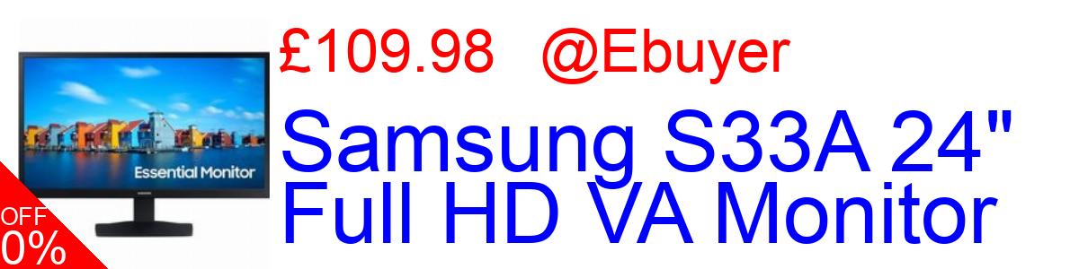 19% OFF, Samsung S33A 24