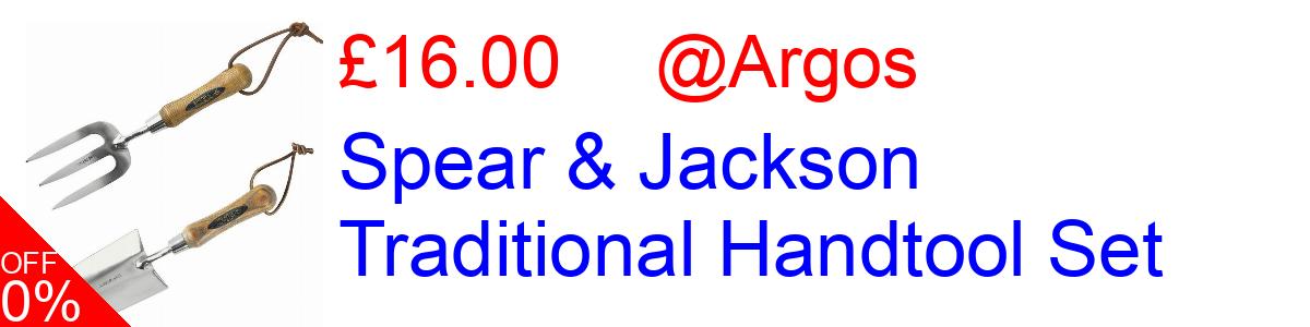 33% OFF, Spear & Jackson Traditional Handtool Set £10.00@Argos