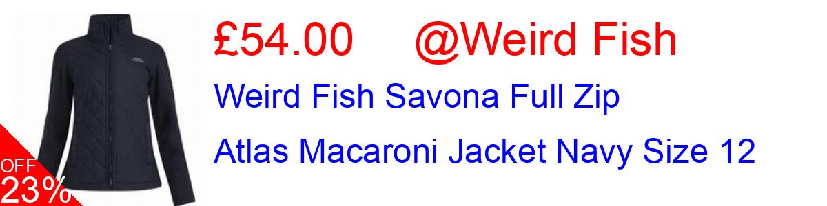 46% OFF, Weird Fish Savona Full Zip Atlas Macaroni Jacket Navy Size 12 £54.00@Weird Fish