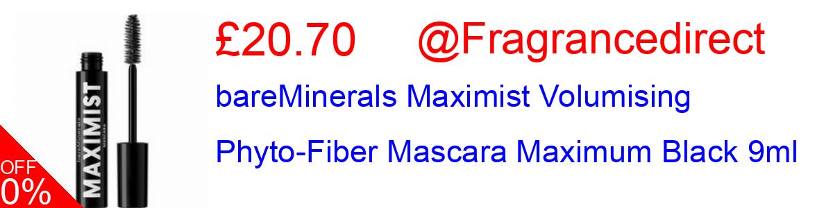 12% OFF, bareMinerals Maximist Volumising Phyto-Fiber Mascara Maximum Black 9ml £20.70@Fragrancedirect