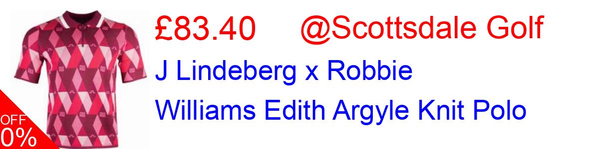 40% OFF, J Lindeberg x Robbie Williams Edith Argyle Knit Polo £83.40@Scottsdale Golf