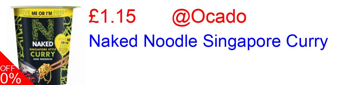 12% OFF, Naked Noodle Singapore Curry £1.15@Ocado