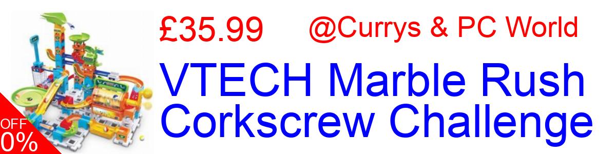 22% OFF, VTECH Marble Rush Corkscrew Challenge £35.99@Currys & PC World