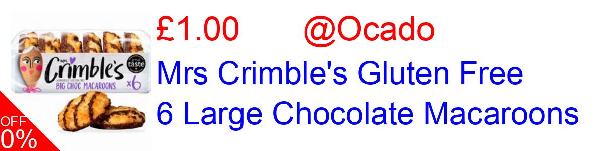 17% OFF, Mrs Crimble's Gluten Free 6 Large Chocolate Macaroons £1.00@Ocado