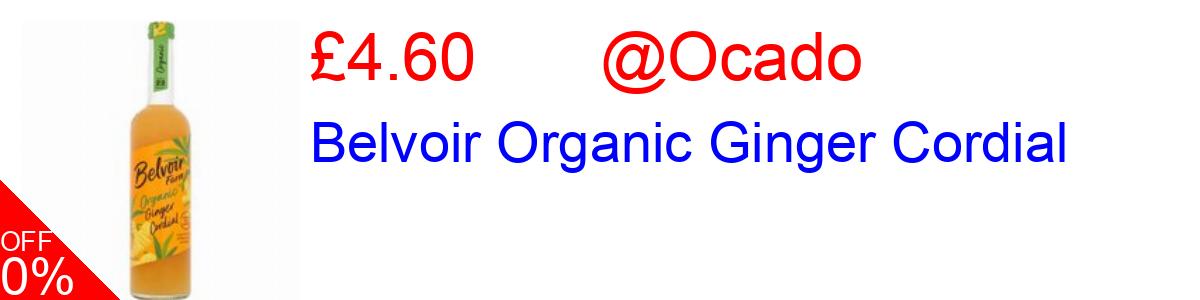 13% OFF, Belvoir Organic Ginger Cordial £4.60@Ocado