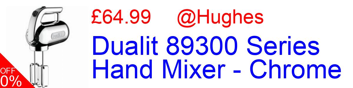 7% OFF, Dualit 89300 Series Hand Mixer - Chrome £64.99@Hughes