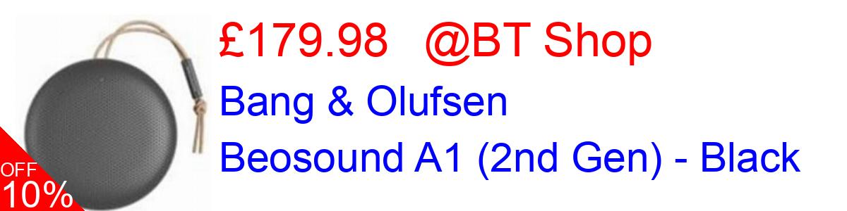 10% OFF, Bang & Olufsen Beosound A1 (2nd Gen) - Black £179.98@BT Shop