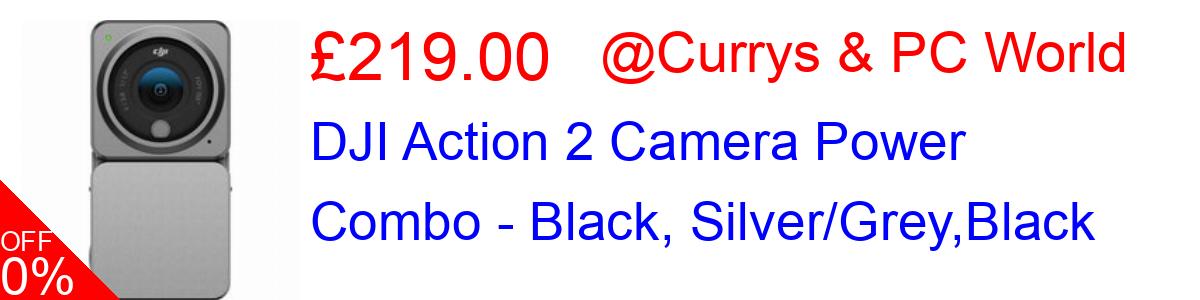 37% OFF, DJI Action 2 Camera Power Combo - Black, Silver/Grey,Black £219.00@Currys & PC World
