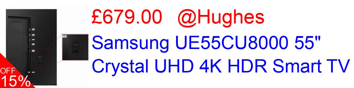 15% OFF, Samsung UE55CU8000 55